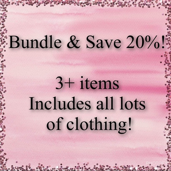 Bundle 3+ items & save 20% includes clothing lots - Picture 1 of 1
